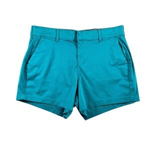 Torrid Women's NWT Plus Size 14 Blue Green Twill Refined Shorts Casual Everyday